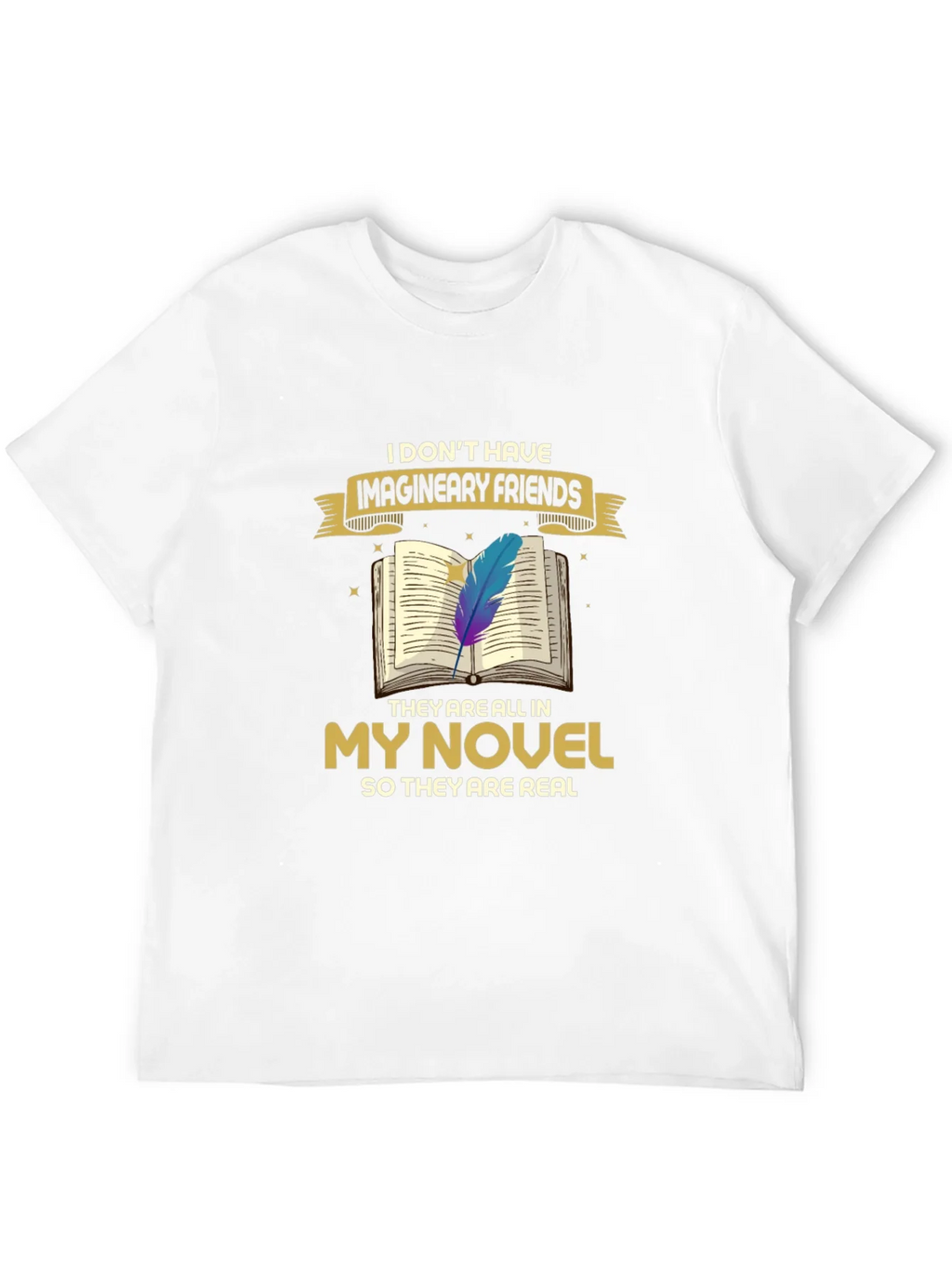 Book Lover T-Shirt: Imaginary Friends Novel Tee product image 11