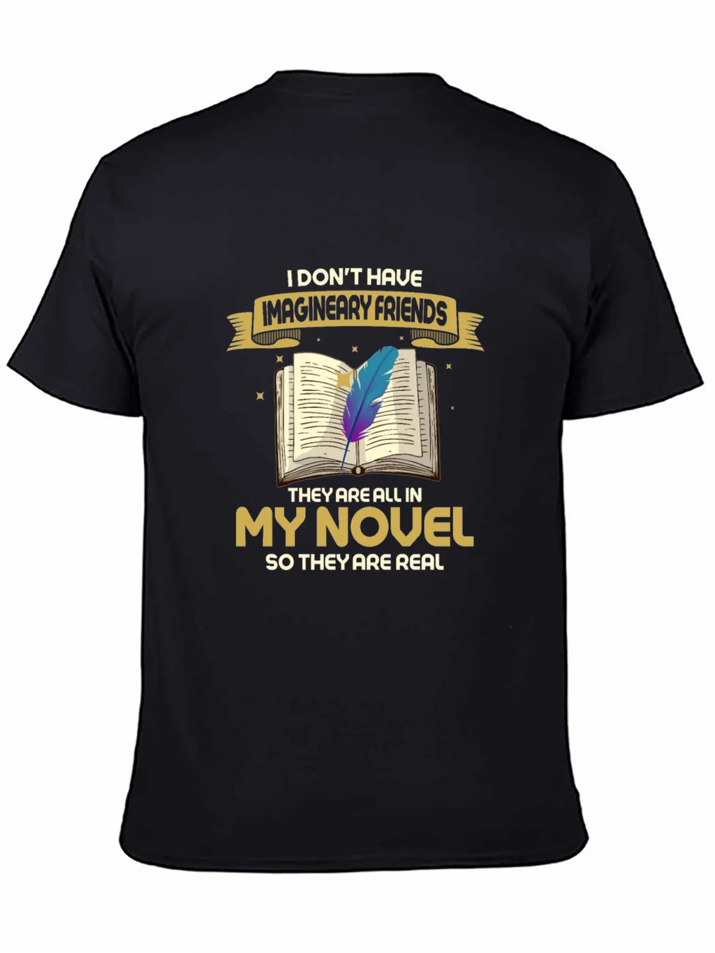 Book Lover T-Shirt: Imaginary Friends Novel Tee product image 4
