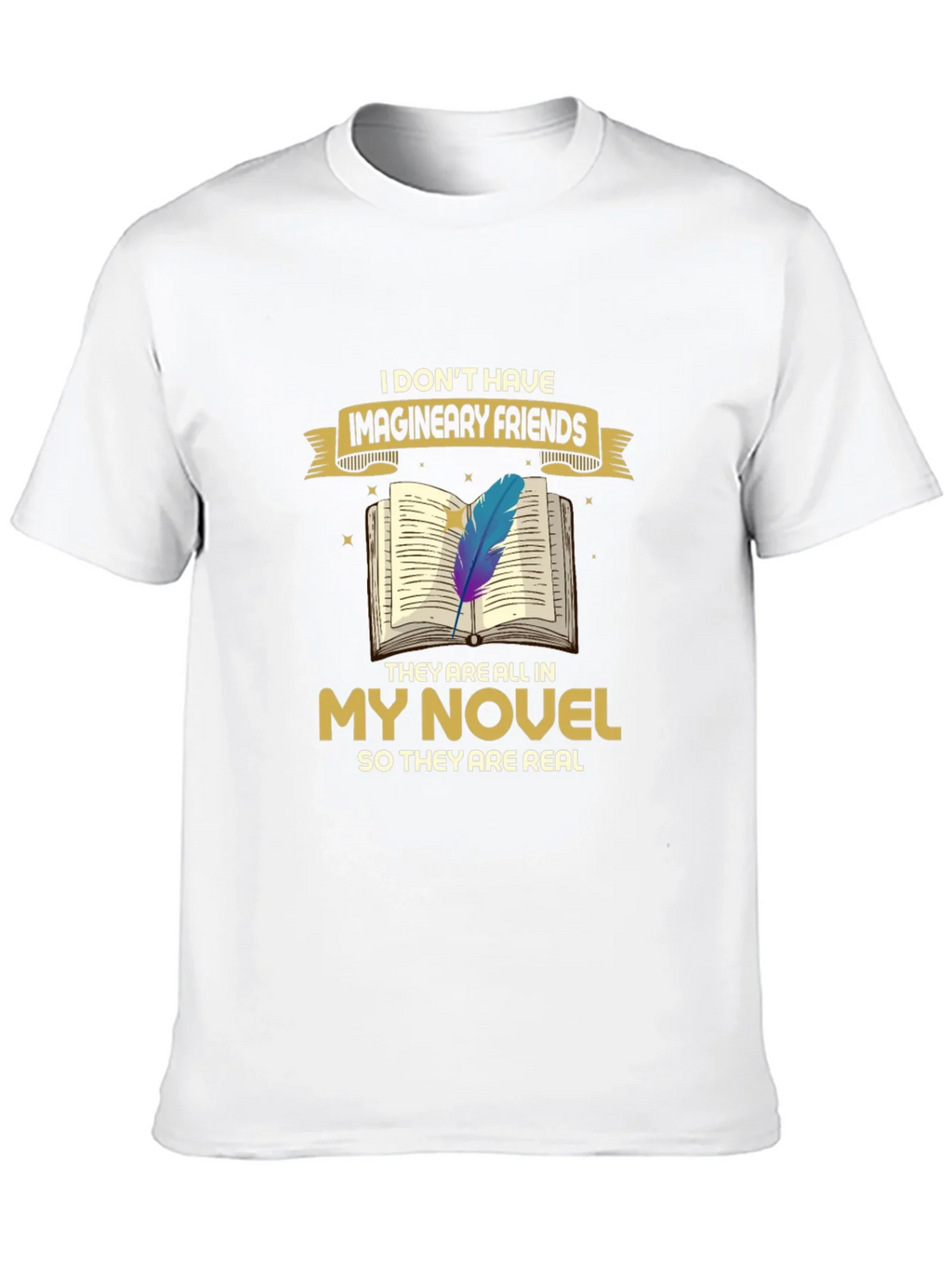 Book Lover T-Shirt: Imaginary Friends Novel Tee product image 9