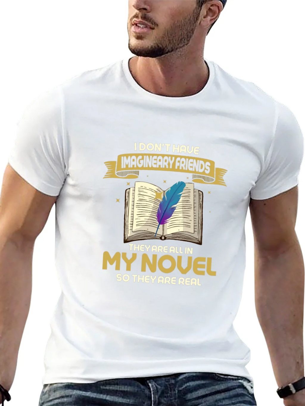 Book Lover T-Shirt: Imaginary Friends Novel Tee product image 12