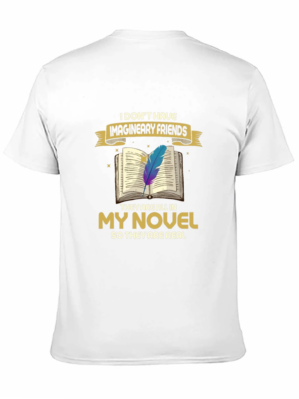 Book Lover T-Shirt: Imaginary Friends Novel Tee product image 10