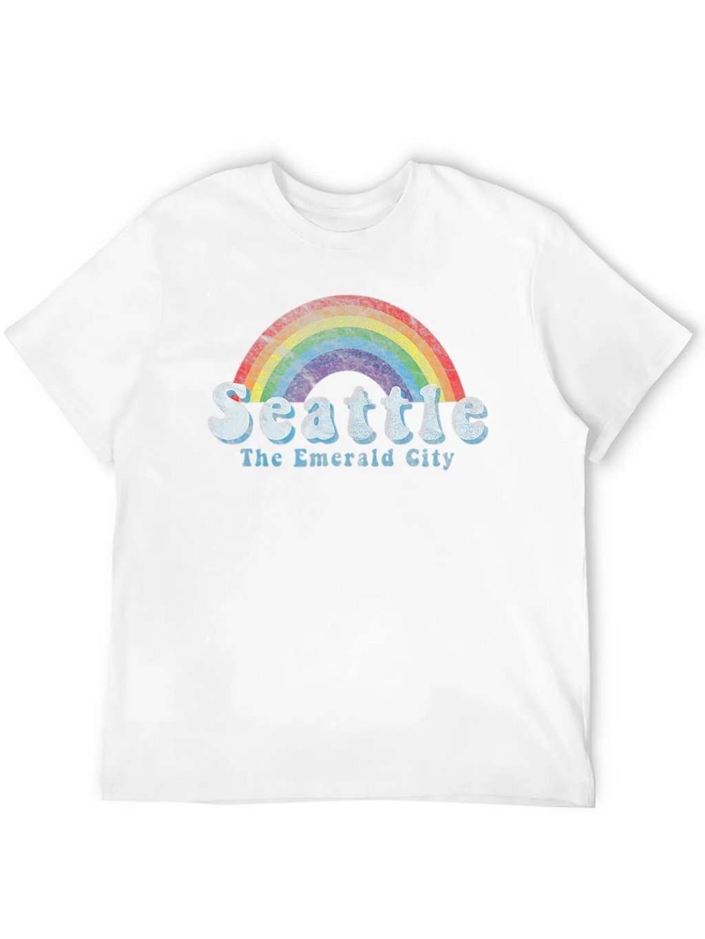 Seattle Rainbow T-Shirt - The Emerald City - Black product image 3