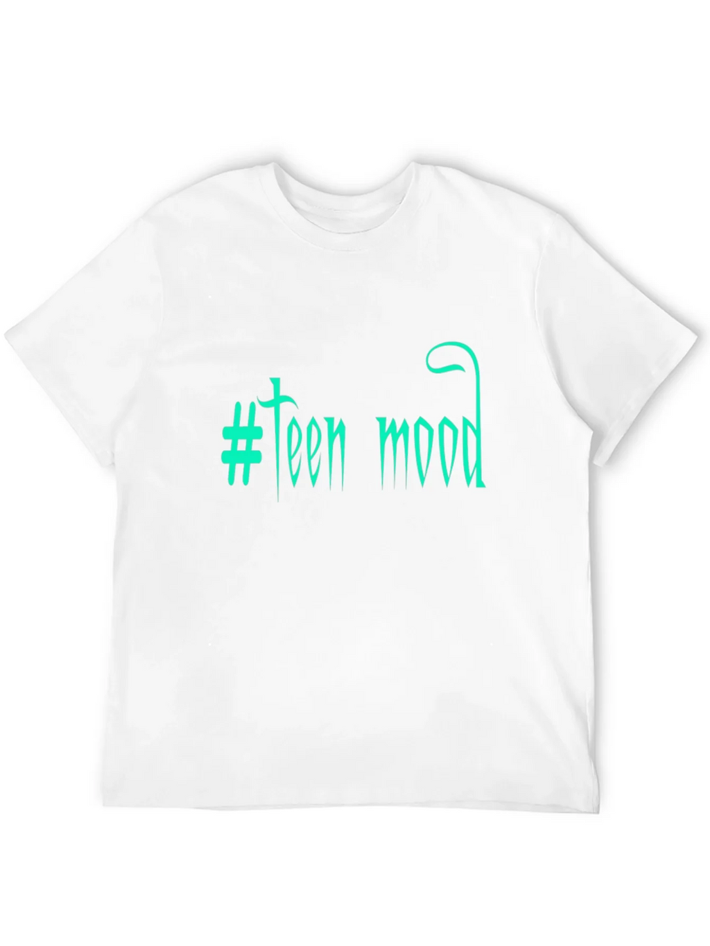 Teen Mood Graphic Tee - Trendy Black T-Shirt product image 7