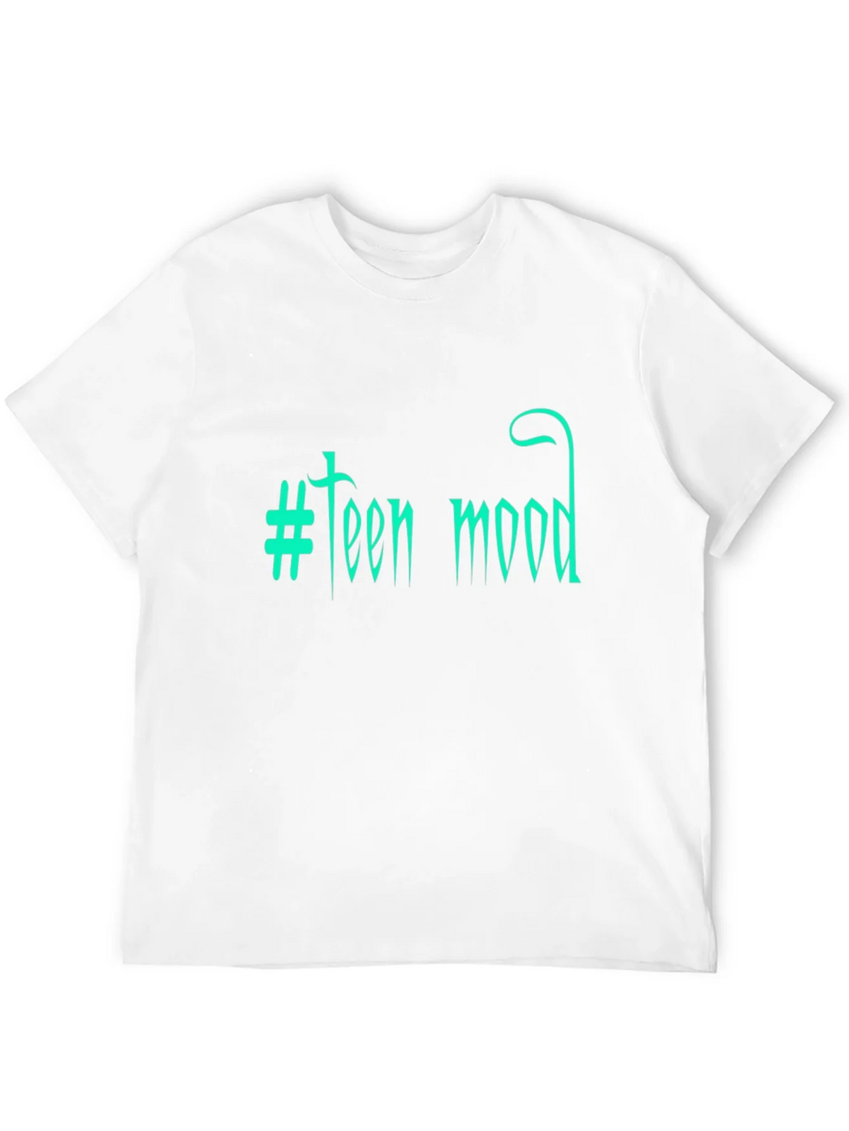 Teen Mood Graphic Tee - Trendy Black T-Shirt product image 7