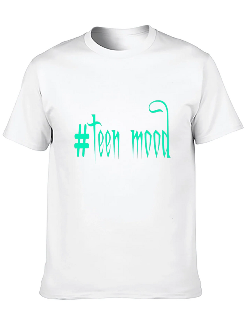 Teen Mood Graphic Tee - Trendy Black T-Shirt product image 6