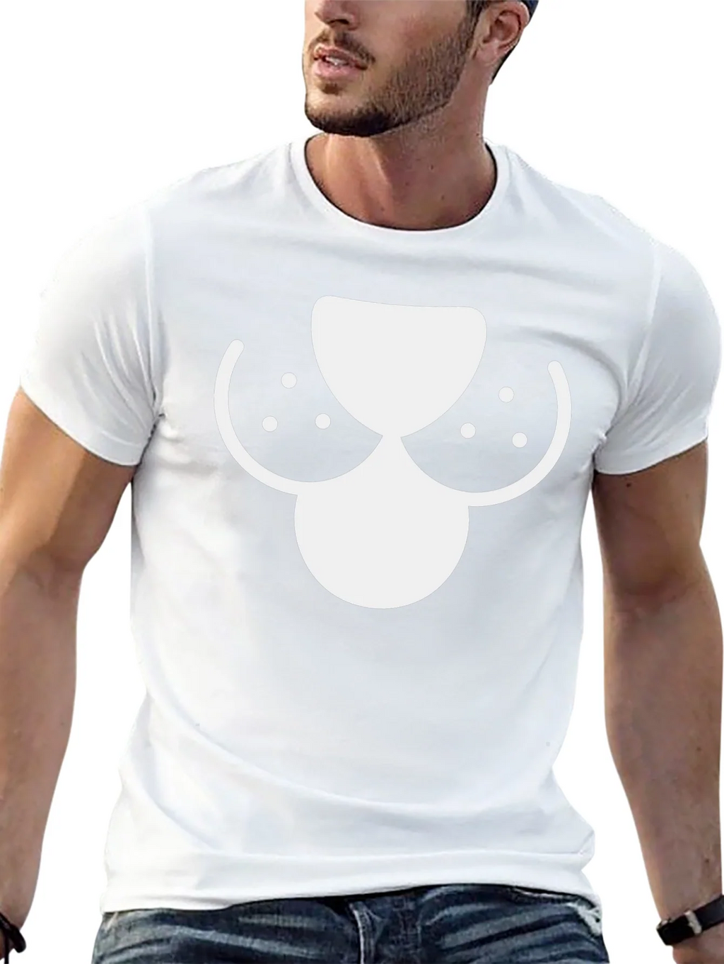 Dog Nose Graphic Tee - Black Cotton Casual Shirt product image 5