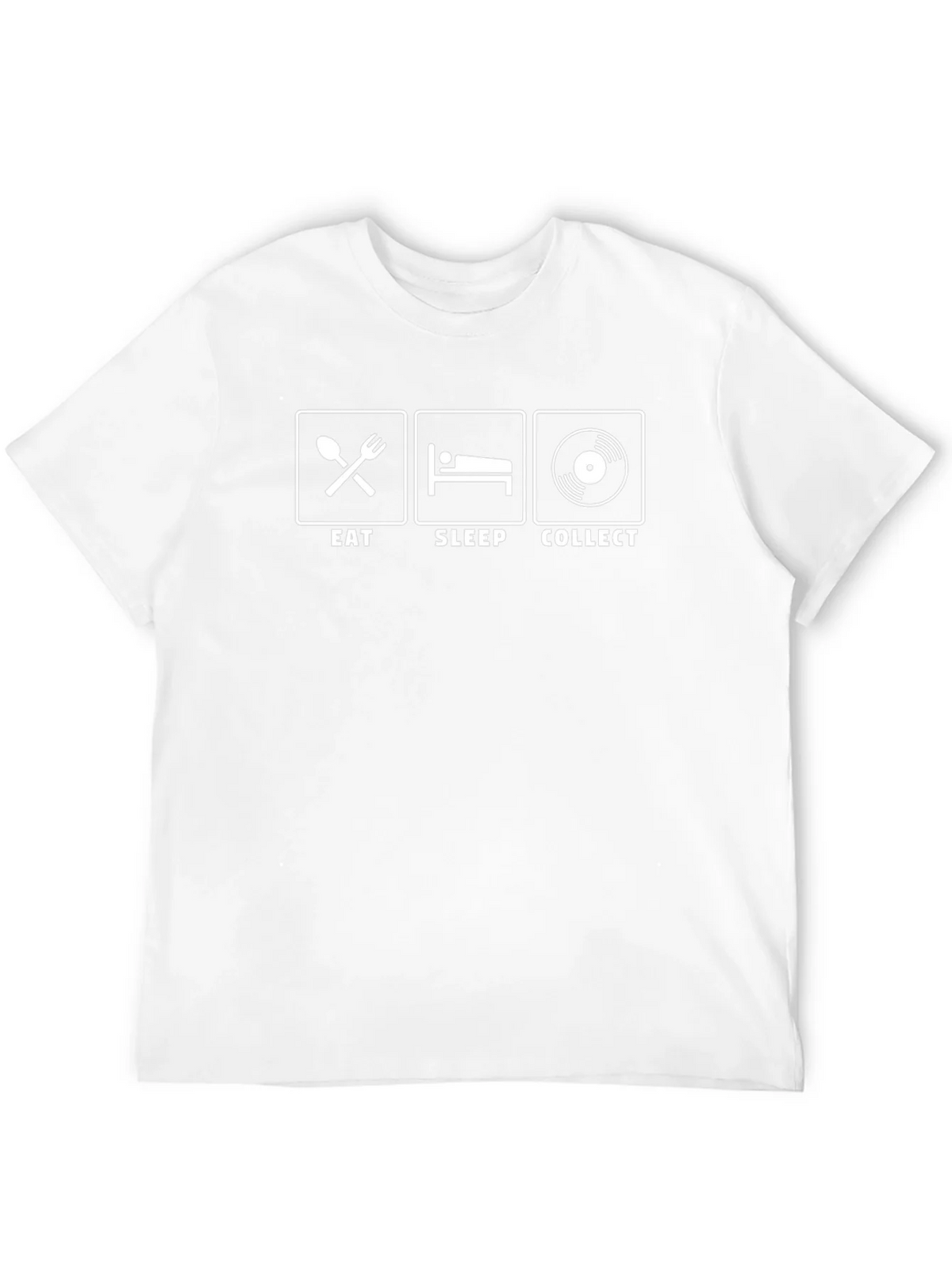 Eat Sleep Collect T-Shirt - Vinyl Record Lover Tee product image 2