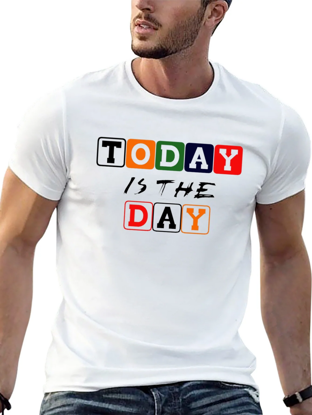 Today is the Day Graphic Print Black T-Shirt product image 6
