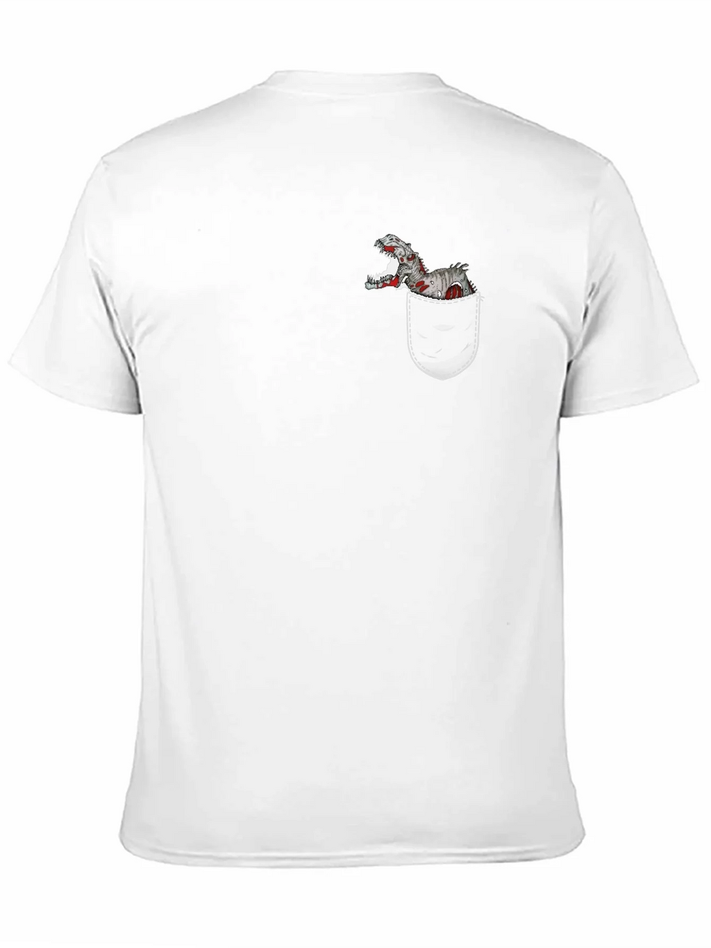 Dino Pocket T-Shirt - Black Cotton Graphic Tee product image 10
