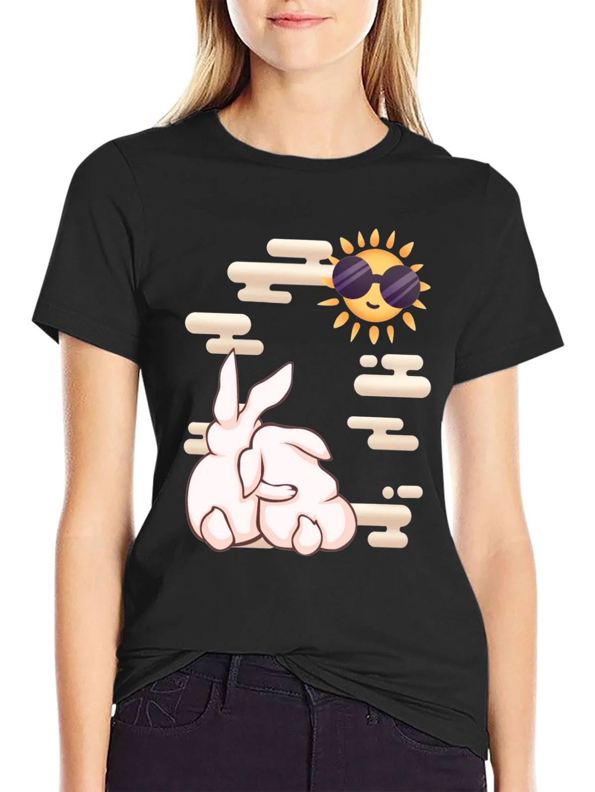 Cool Bunny Graphic T-Shirt - Soft Cotton Tee product image 1