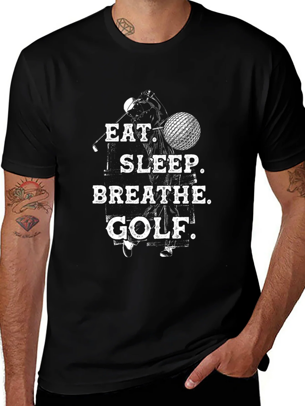 Eat Sleep Breathe Golf T-Shirt - Golfer Gift product image 1