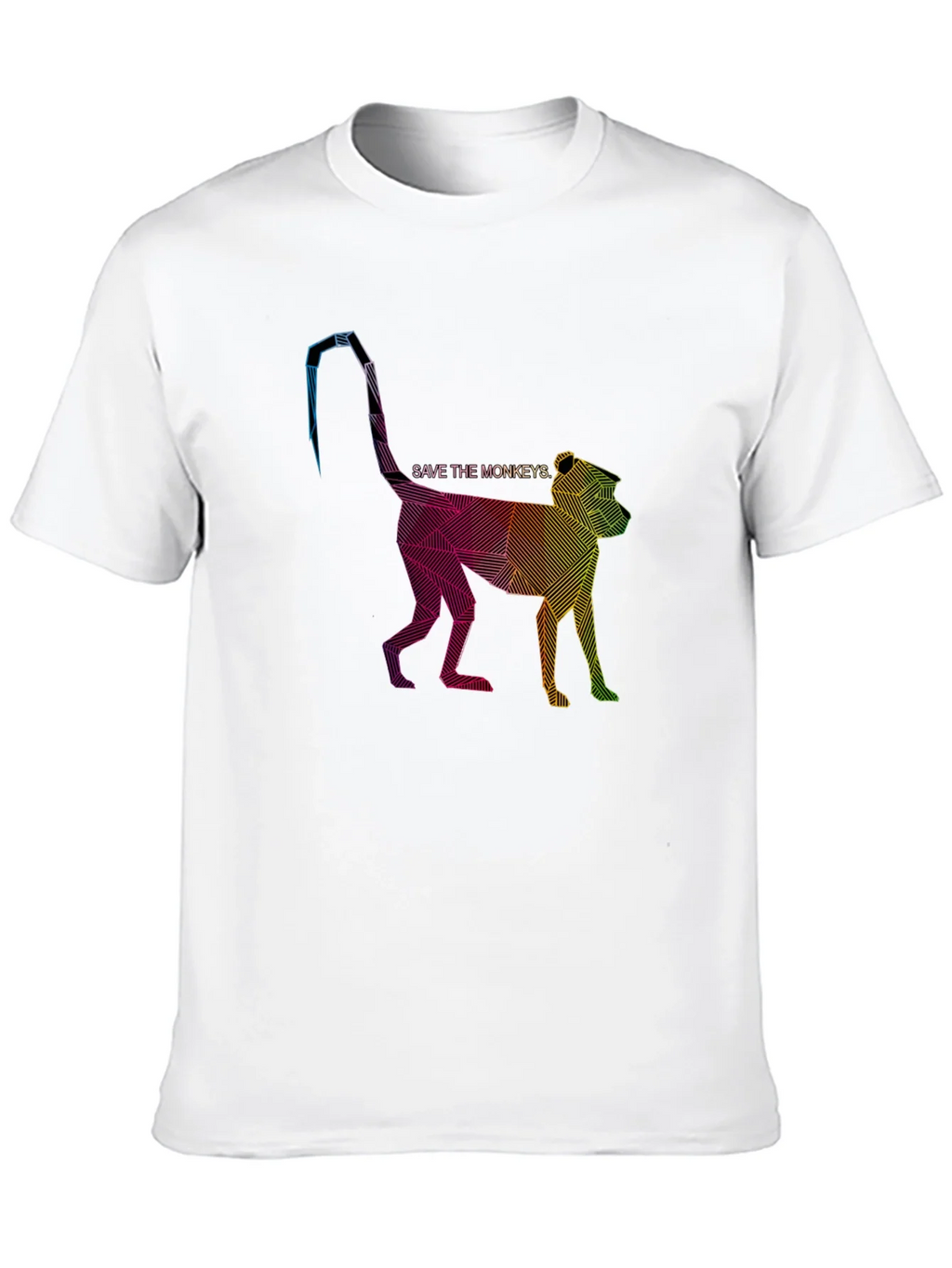 Save the Monkeys Graphic Tee - Stylish & Unique product image 4