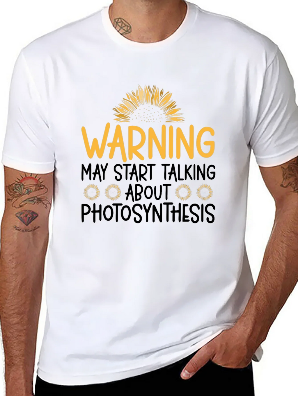 Warning Photosynthesis Graphic T-Shirt product image 7