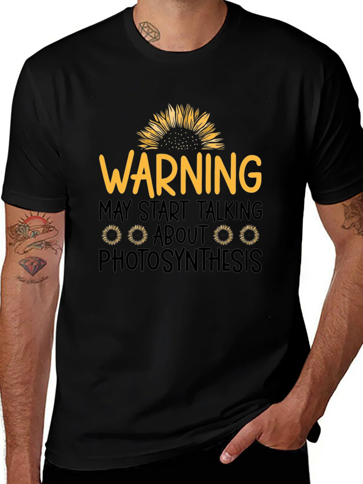 Warning Photosynthesis Graphic T-Shirt product image 1