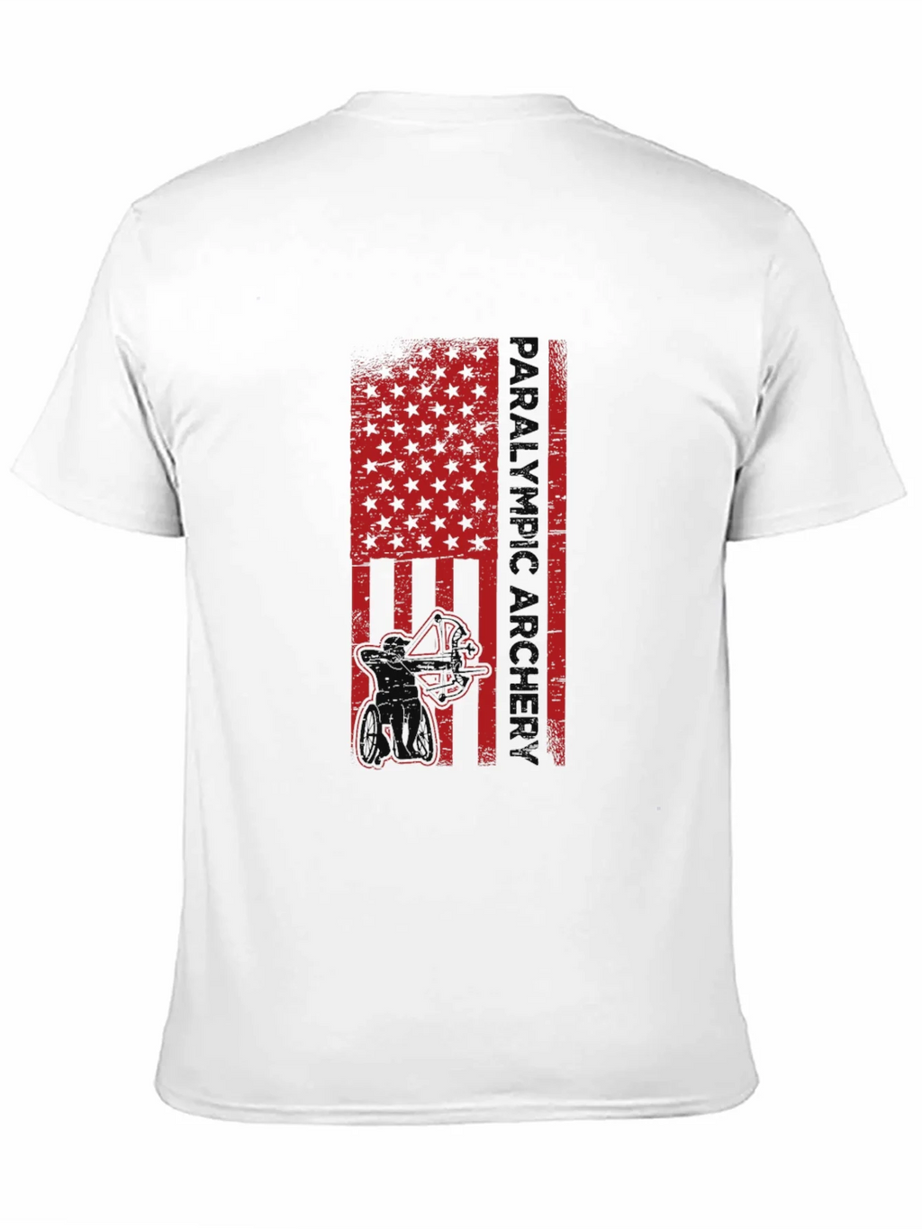 Paralympic Archer Graphic T-Shirt - Patriotic USA Flag product image 9