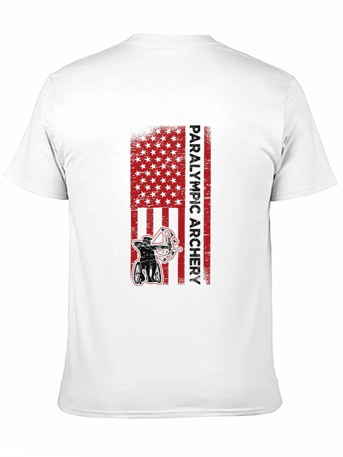 Paralympic Archer Graphic T-Shirt - Patriotic USA Flag product image 9