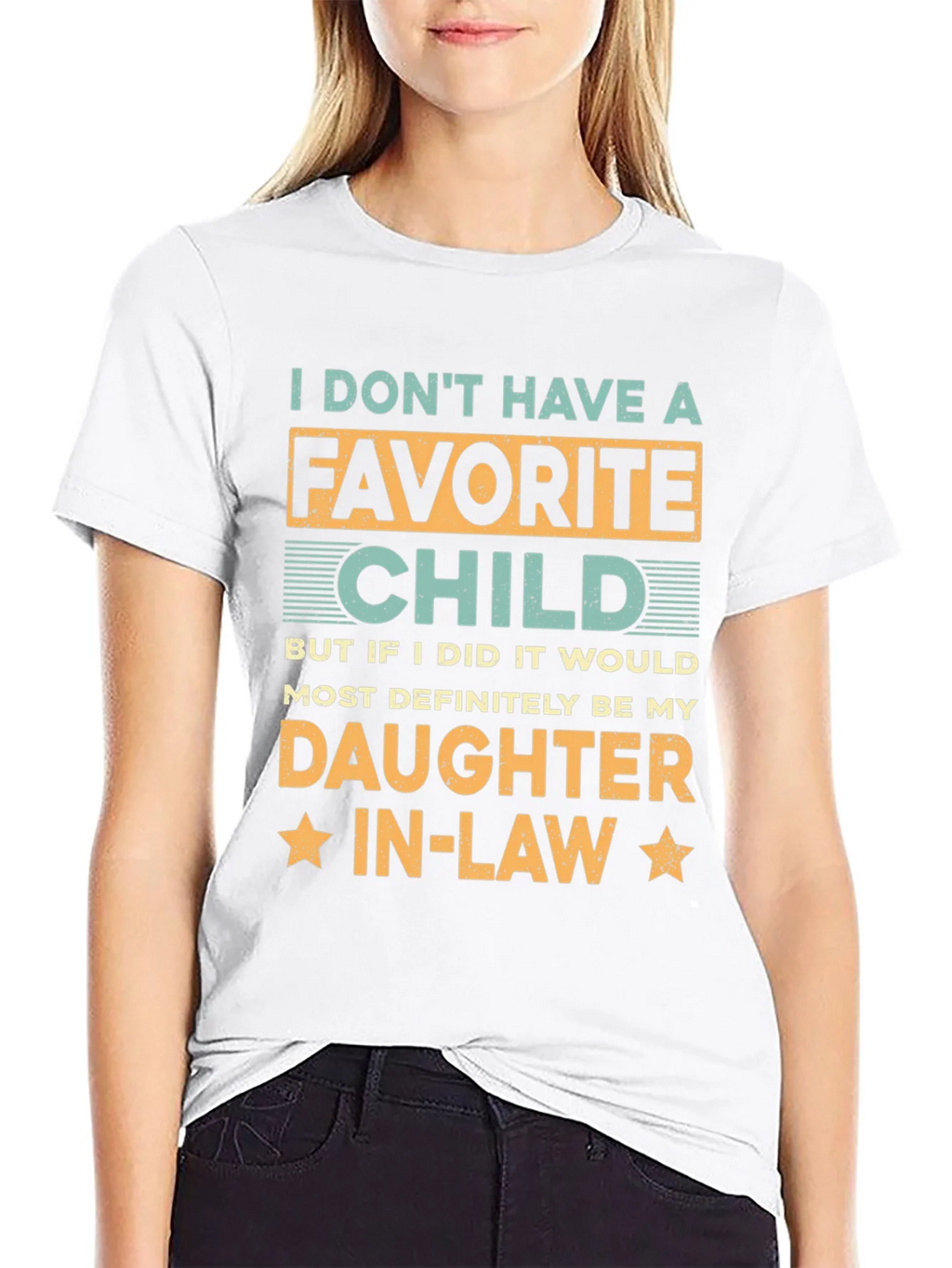 Daughter-in-Law Favorite Child Graphic T-Shirt product image 3