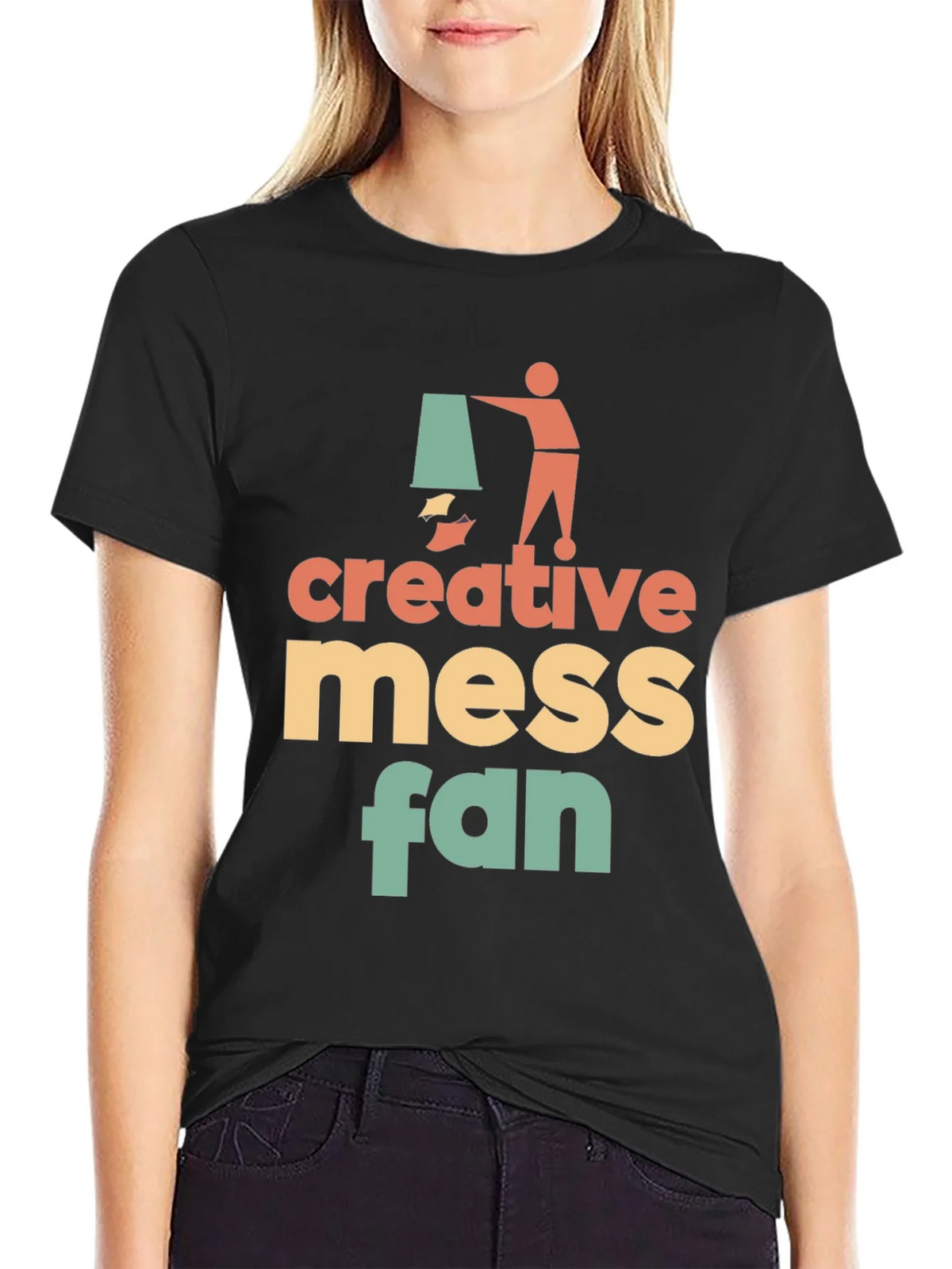 Creative Mess Fan Graphic T-Shirt - Stylish & Unique! product image 2