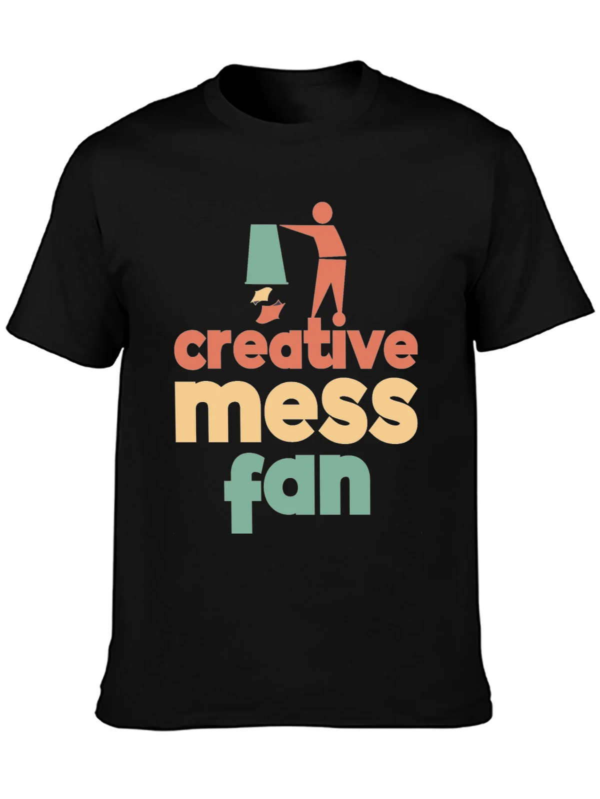 Creative Mess Fan Graphic T-Shirt - Stylish & Unique! product image 3