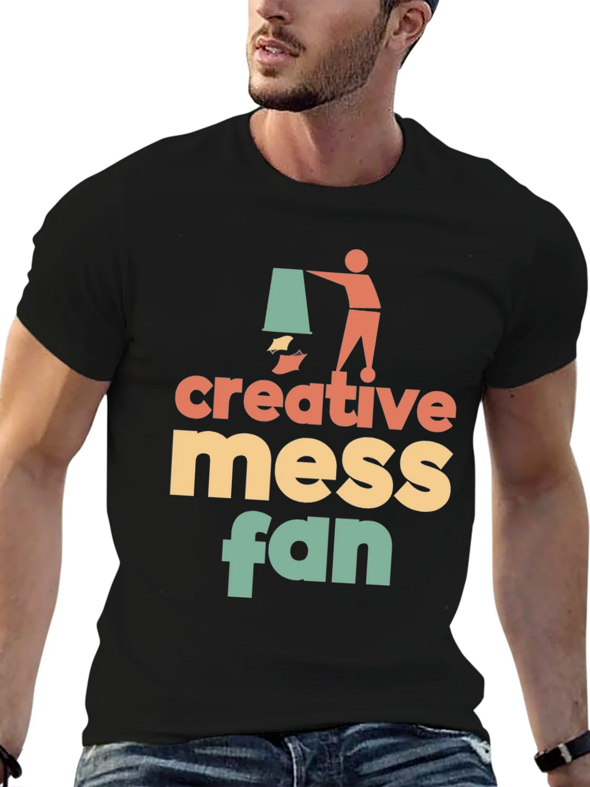 Creative Mess Fan Graphic T-Shirt - Stylish & Unique! product image 6
