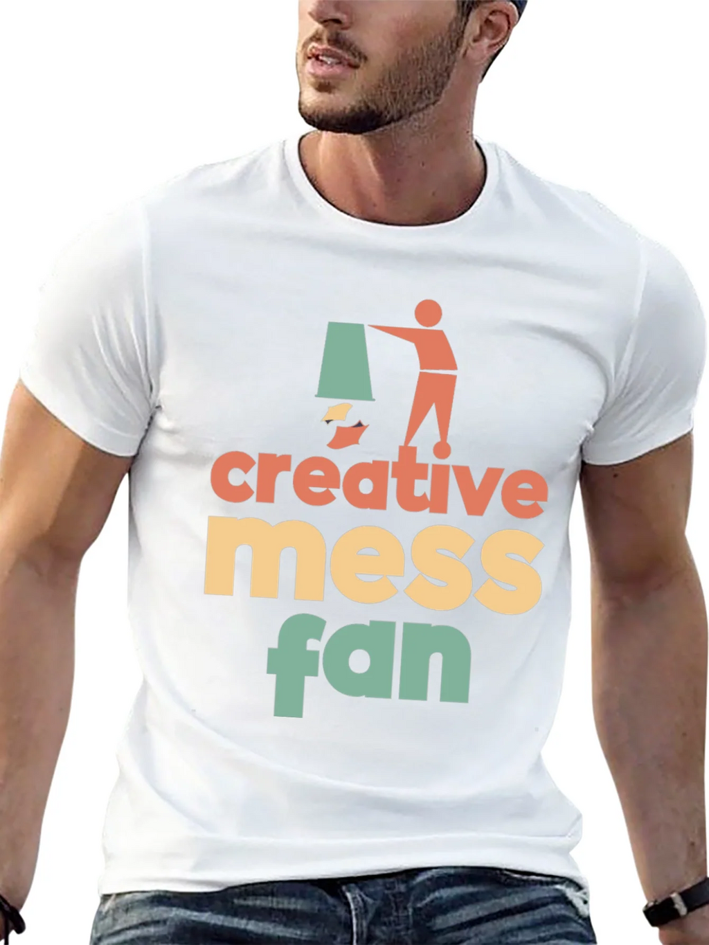 Creative Mess Fan Graphic T-Shirt - Stylish & Unique! product image 10