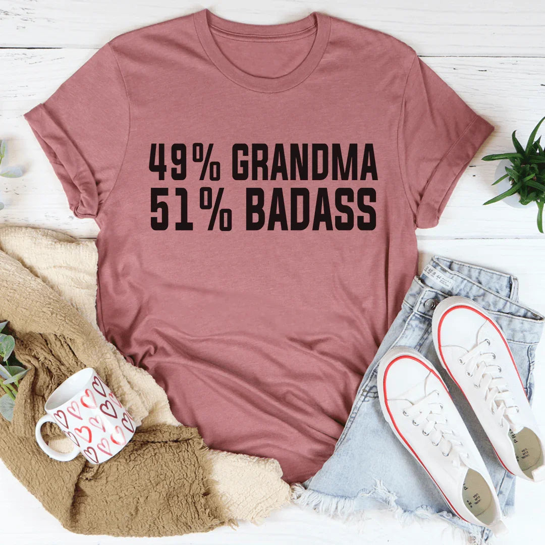 49% Grandma 51% Badass Tee product image 3