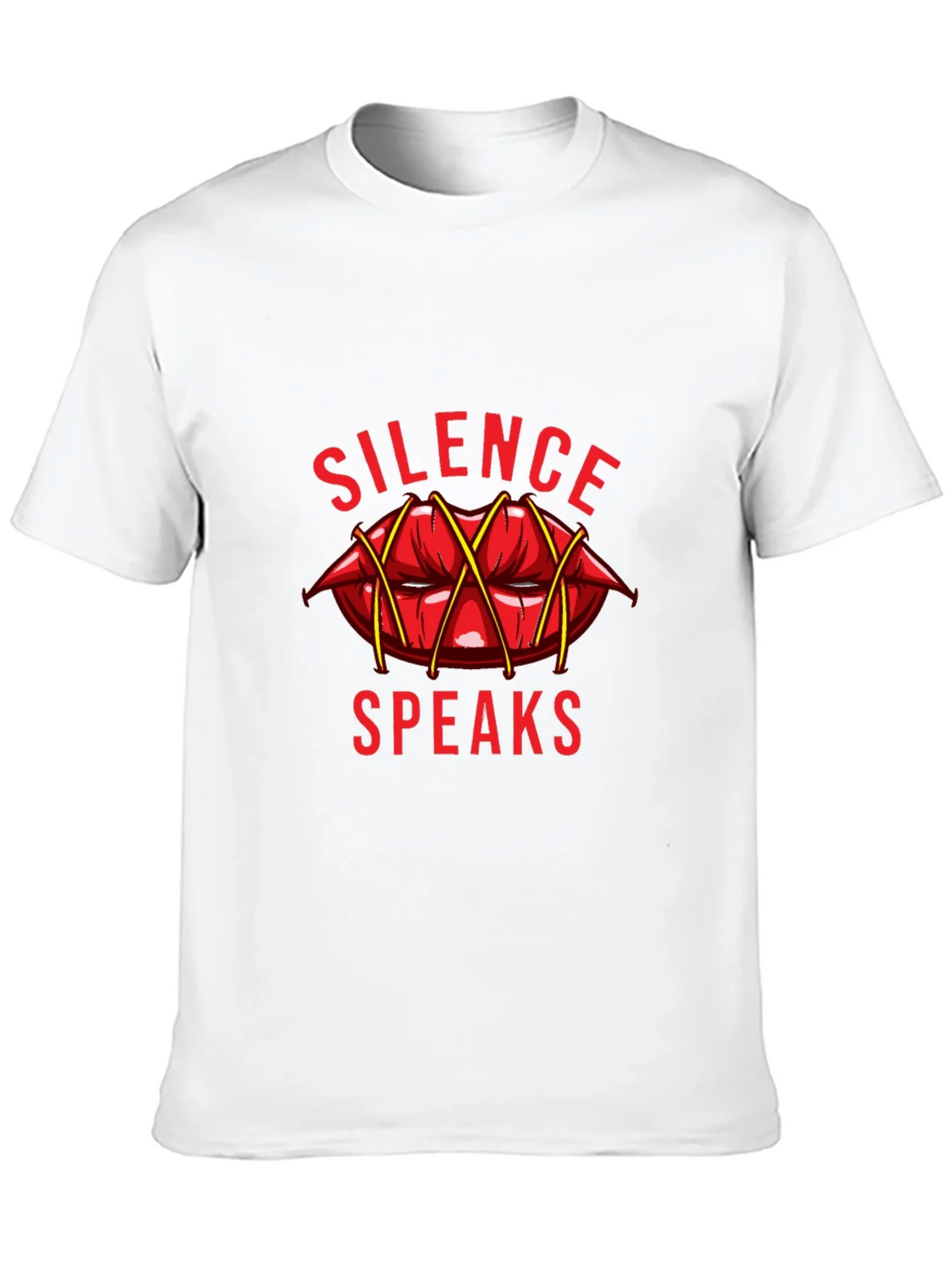 Silence Speaks Graphic T-Shirt - Black product image 3