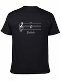 Shhhh Music Rest T-Shirt - Black Cotton Tee product image 1