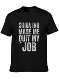 Shiba Inu Quit My Job T-Shirt Funny Dog Lover Tee product image 1