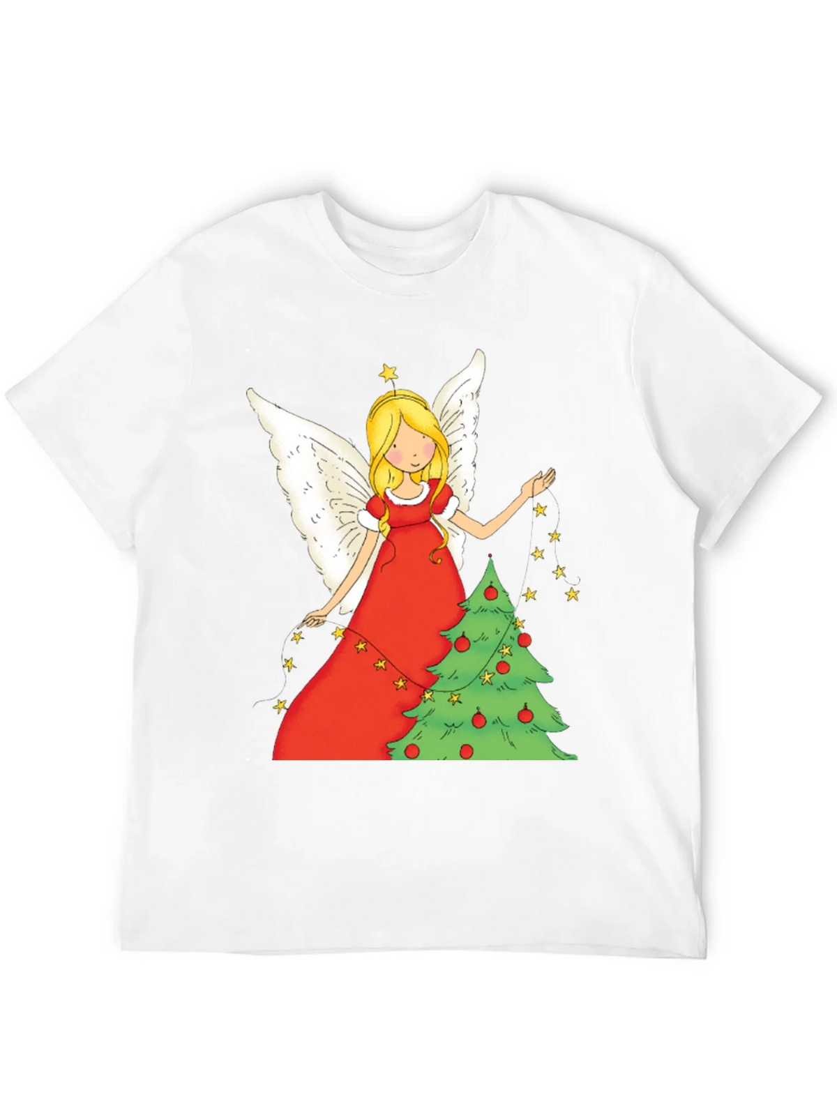Festive Christmas Angel Graphic Tee product image 5