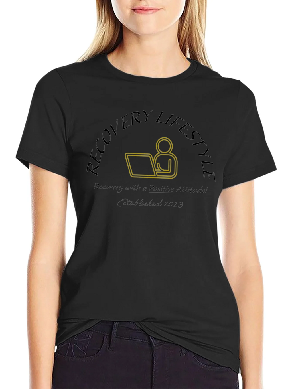 Recovery Lifestyle Positive Attitude T-Shirt product image 2