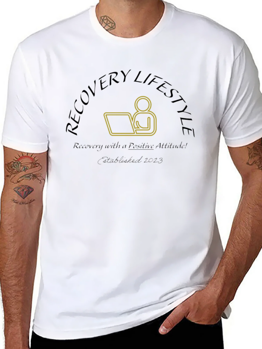 Recovery Lifestyle Positive Attitude T-Shirt product image 7