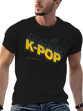 K-Pop and Chill Black Graphic Tee product image 1