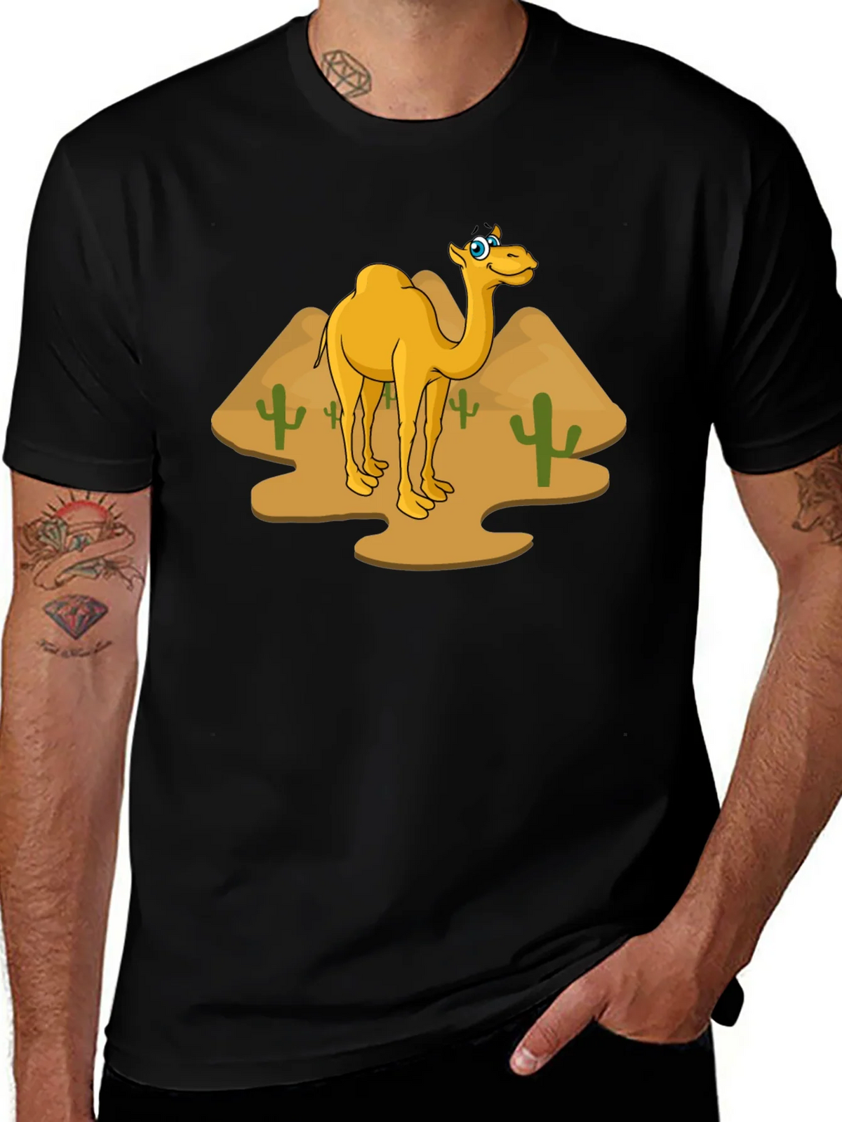 Desert Camel T-Shirt - Funny Cartoon Style product image 1