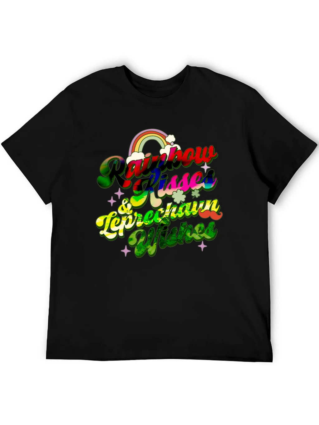 Rainbow Kisses & Leprechaun Wishes T-Shirt product image 1