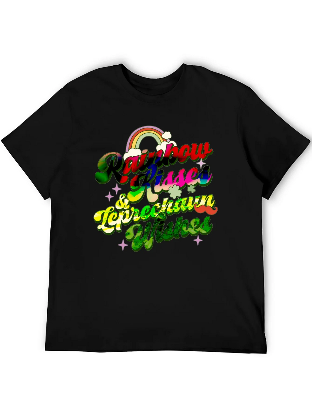 Rainbow Kisses & Leprechaun Wishes T-Shirt product image 1