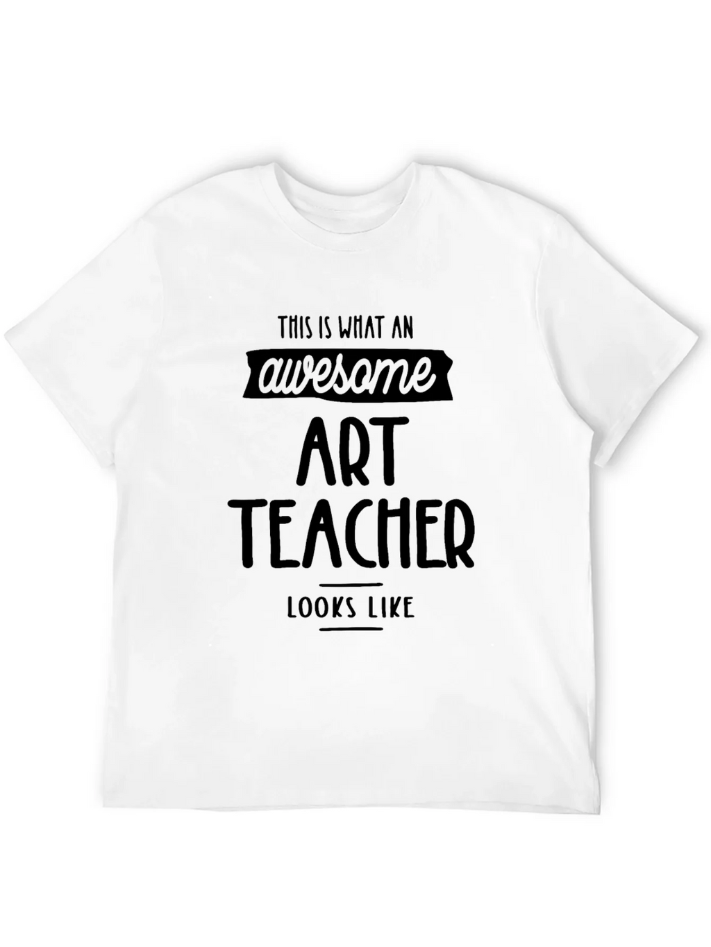 Awesome Art Teacher Black T-Shirt product image 5