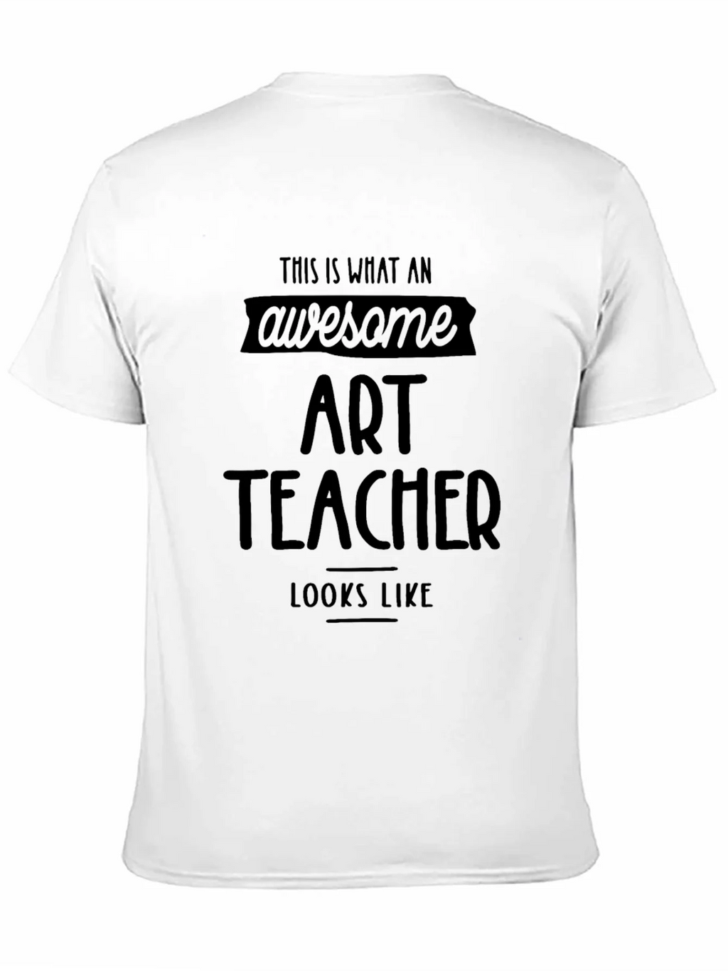 Awesome Art Teacher Black T-Shirt product image 4