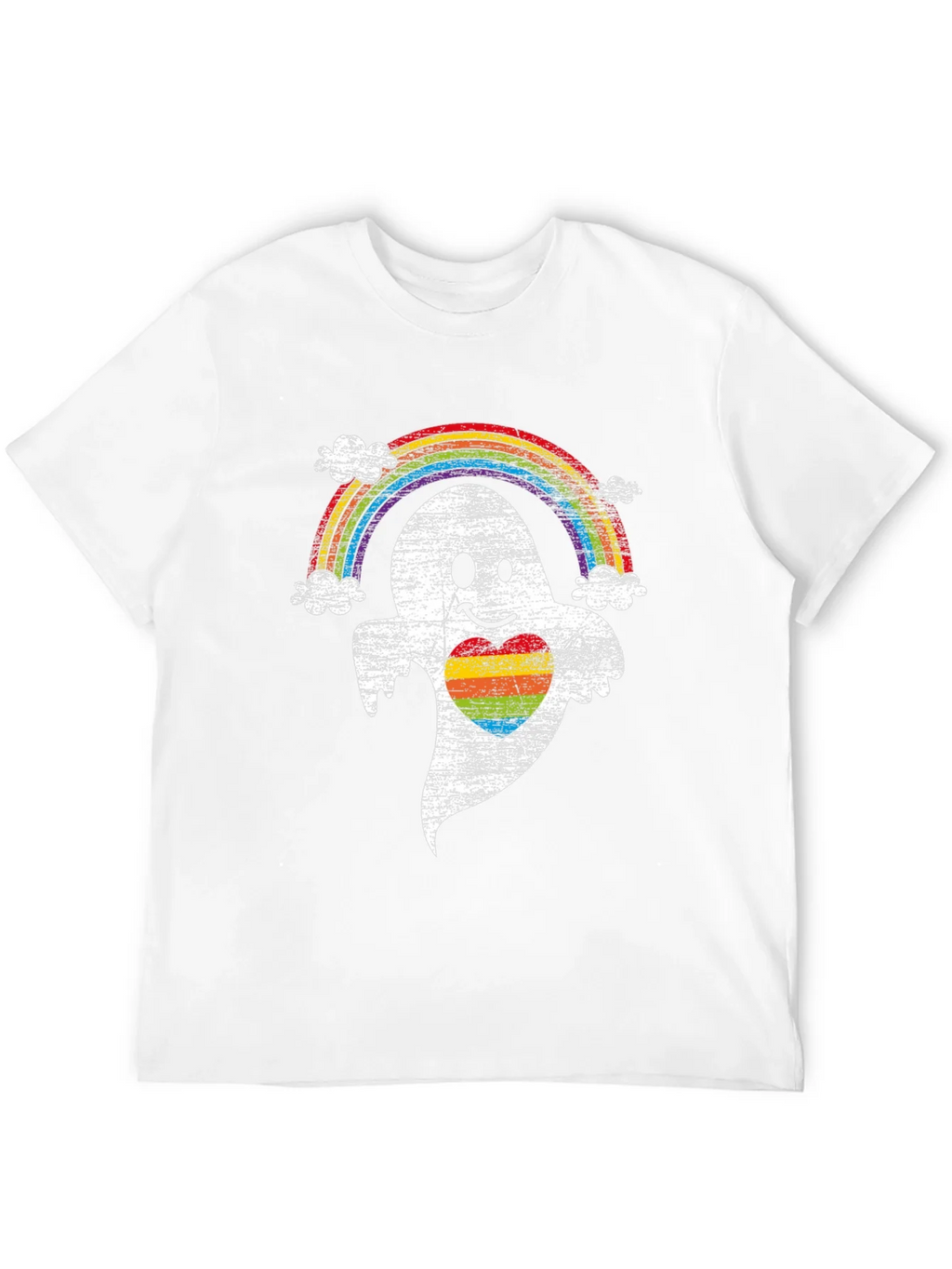 Rainbow Pride Ghost T-Shirt - Halloween LGBTQ Tee product image 10
