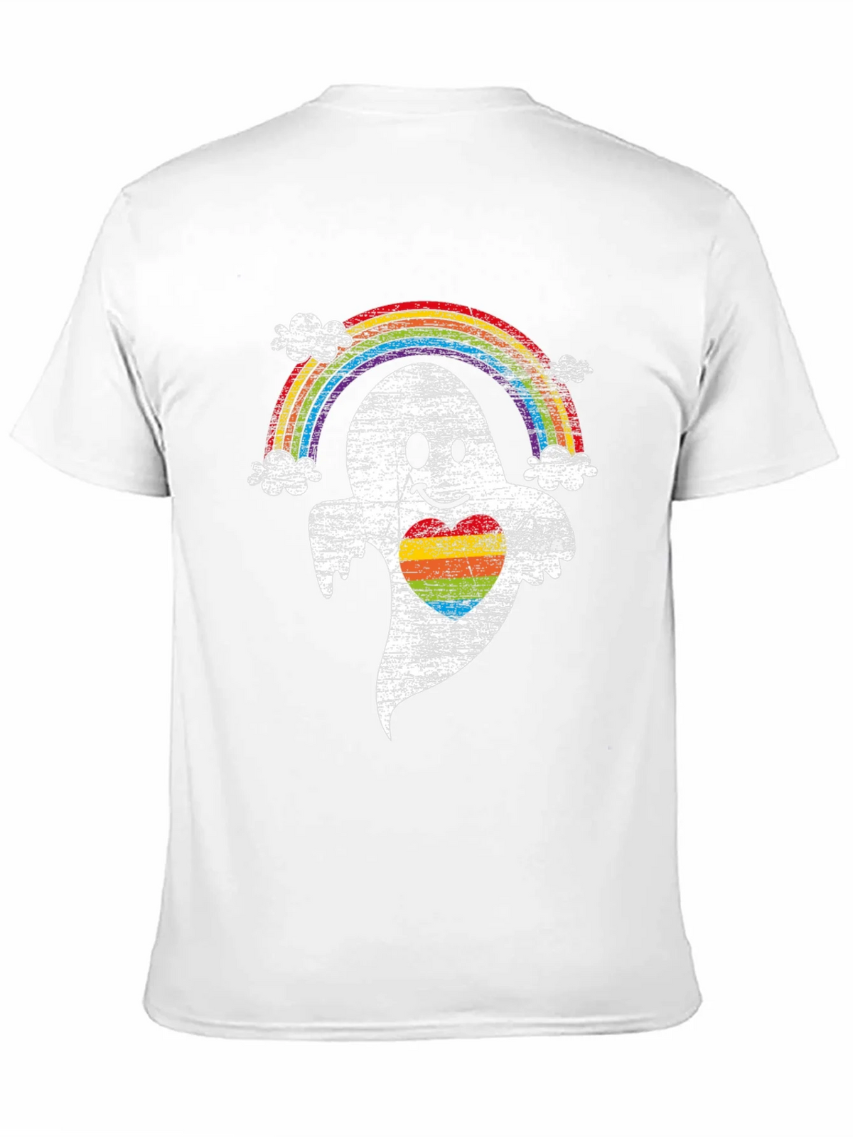 Rainbow Pride Ghost T-Shirt - Halloween LGBTQ Tee product image 9