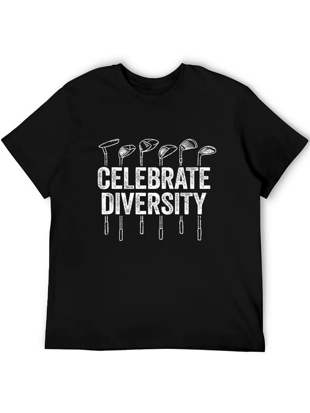 Celebrate Diversity Golf Clubs Graphic T-Shirt product image 2