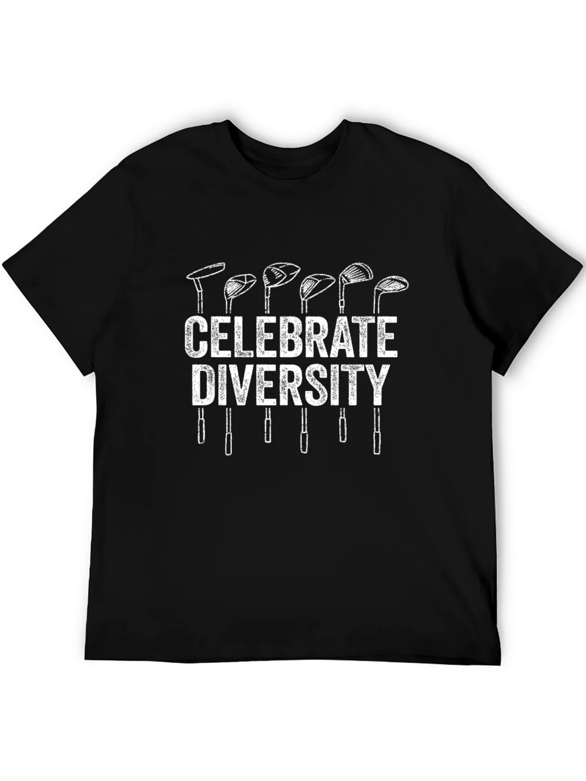 Celebrate Diversity Golf Clubs Graphic T-Shirt product image 2