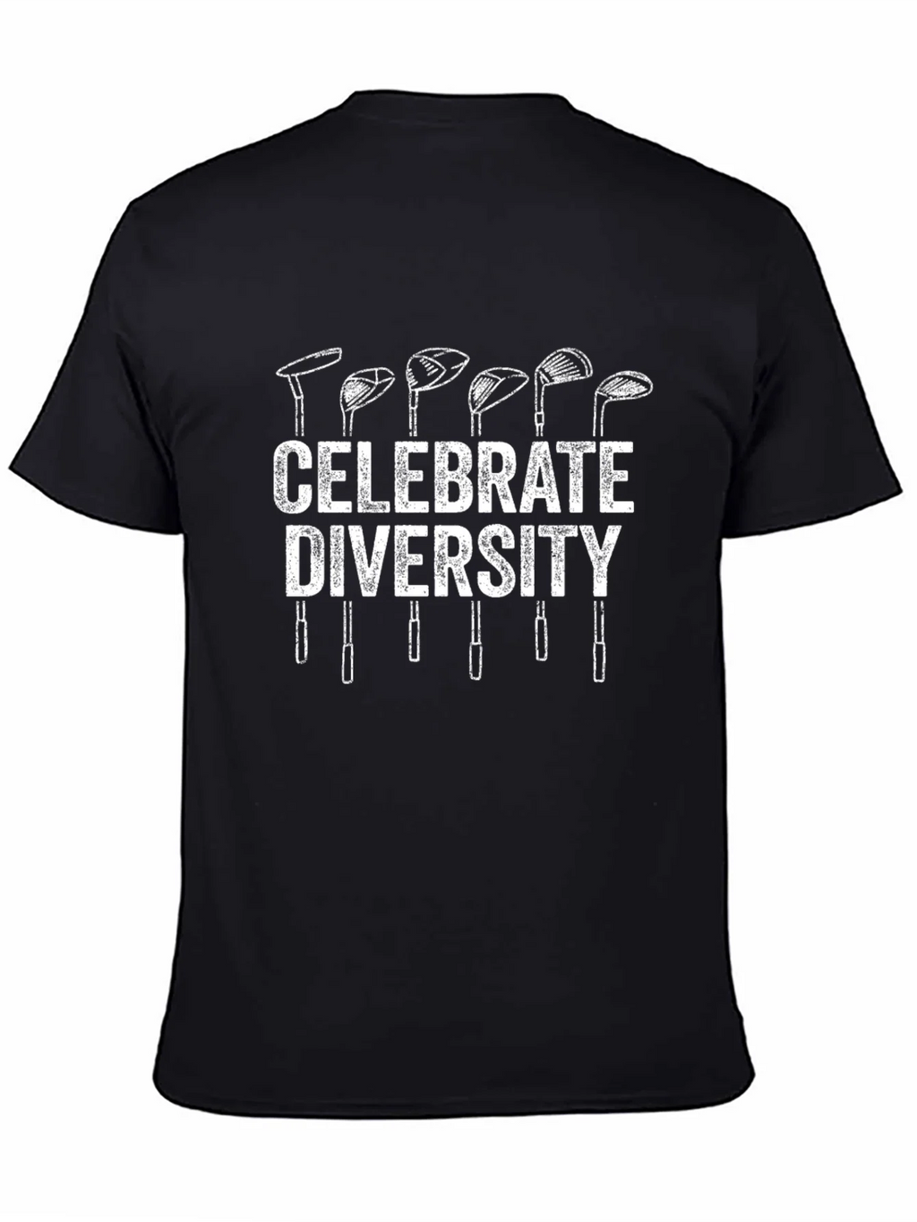 Celebrate Diversity Golf Clubs Graphic T-Shirt product image 1