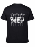 Celebrate Diversity Golf Clubs Graphic T-Shirt product image 1