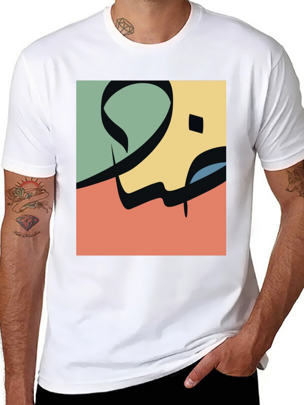 Abstract Arabic Calligraphy Design Tee product image 2