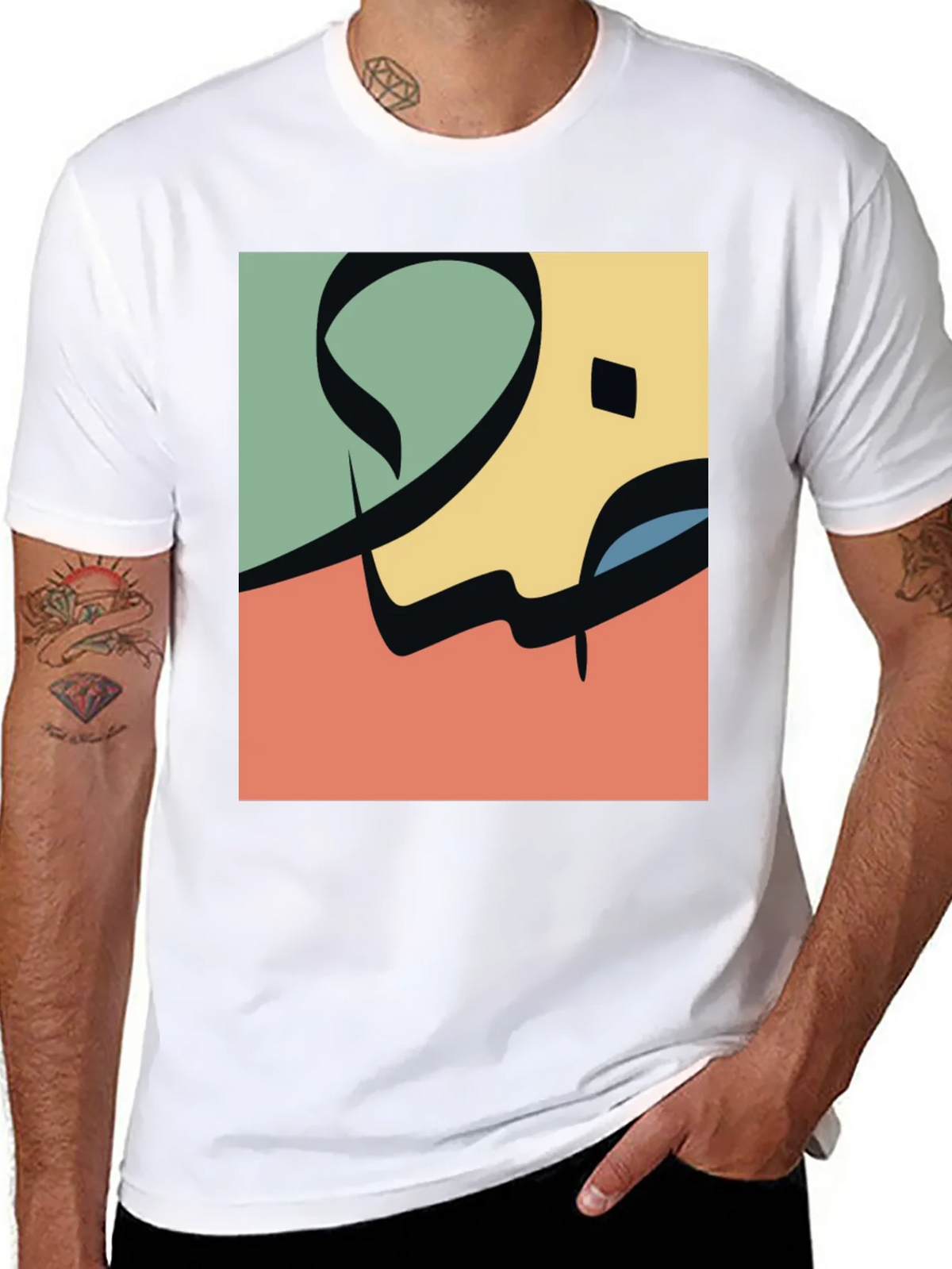 Abstract Arabic Calligraphy Design Tee product image 2