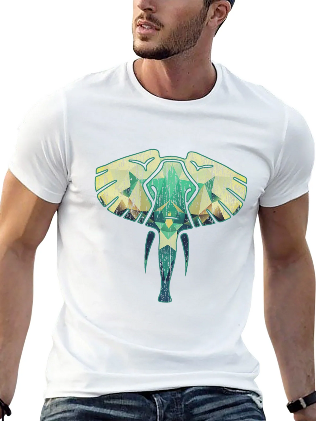 Geometric Elephant Graphic Tee - Unique Style product image 12