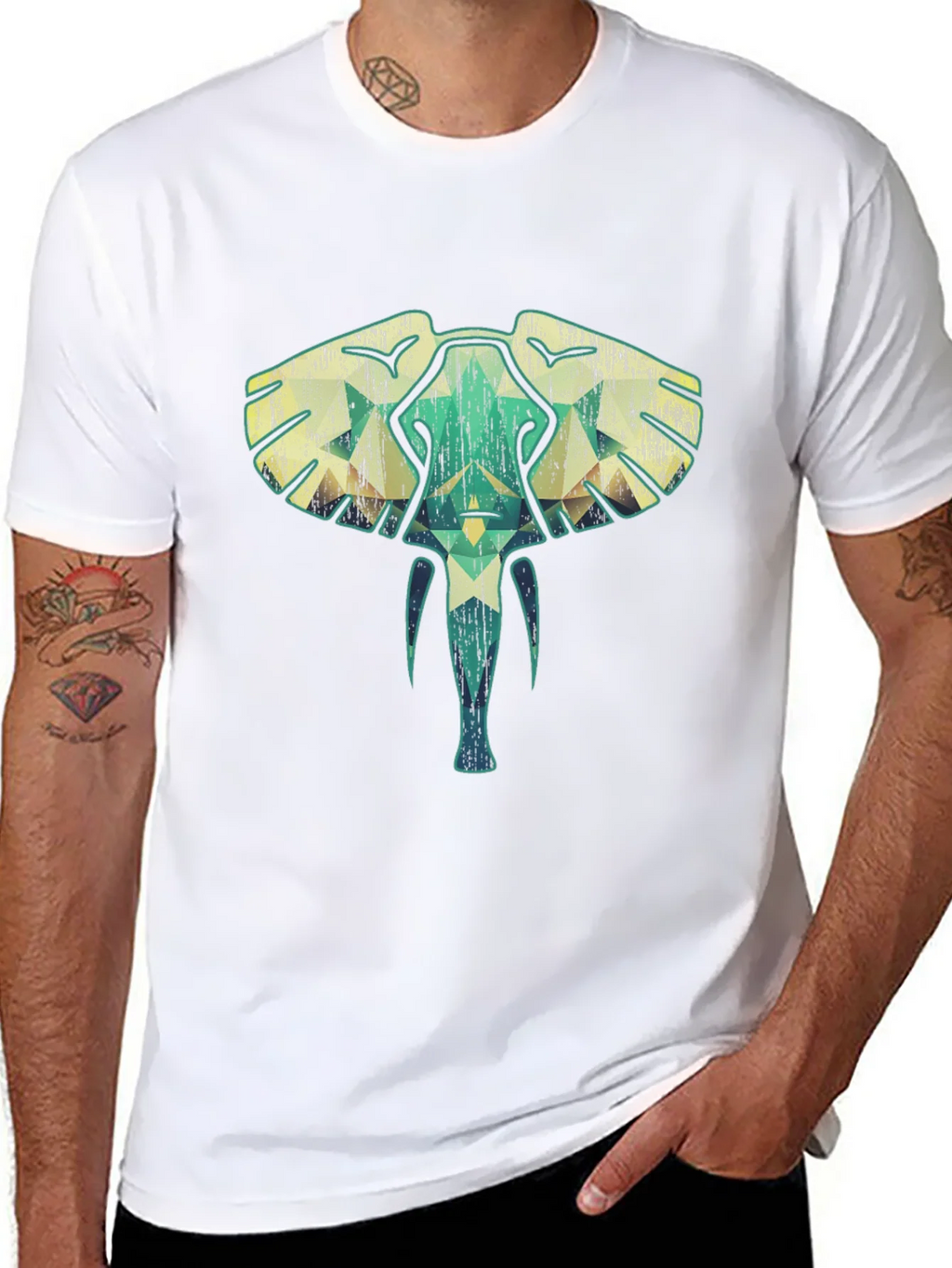 Geometric Elephant Graphic Tee - Unique Style product image 7