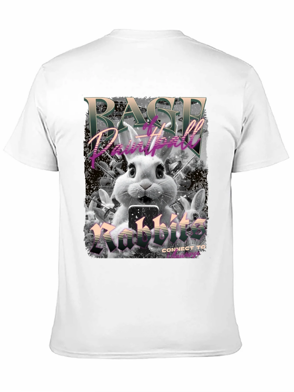 Rage Paintball Rabbit T-Shirt - Funny Bunny Design product image 8
