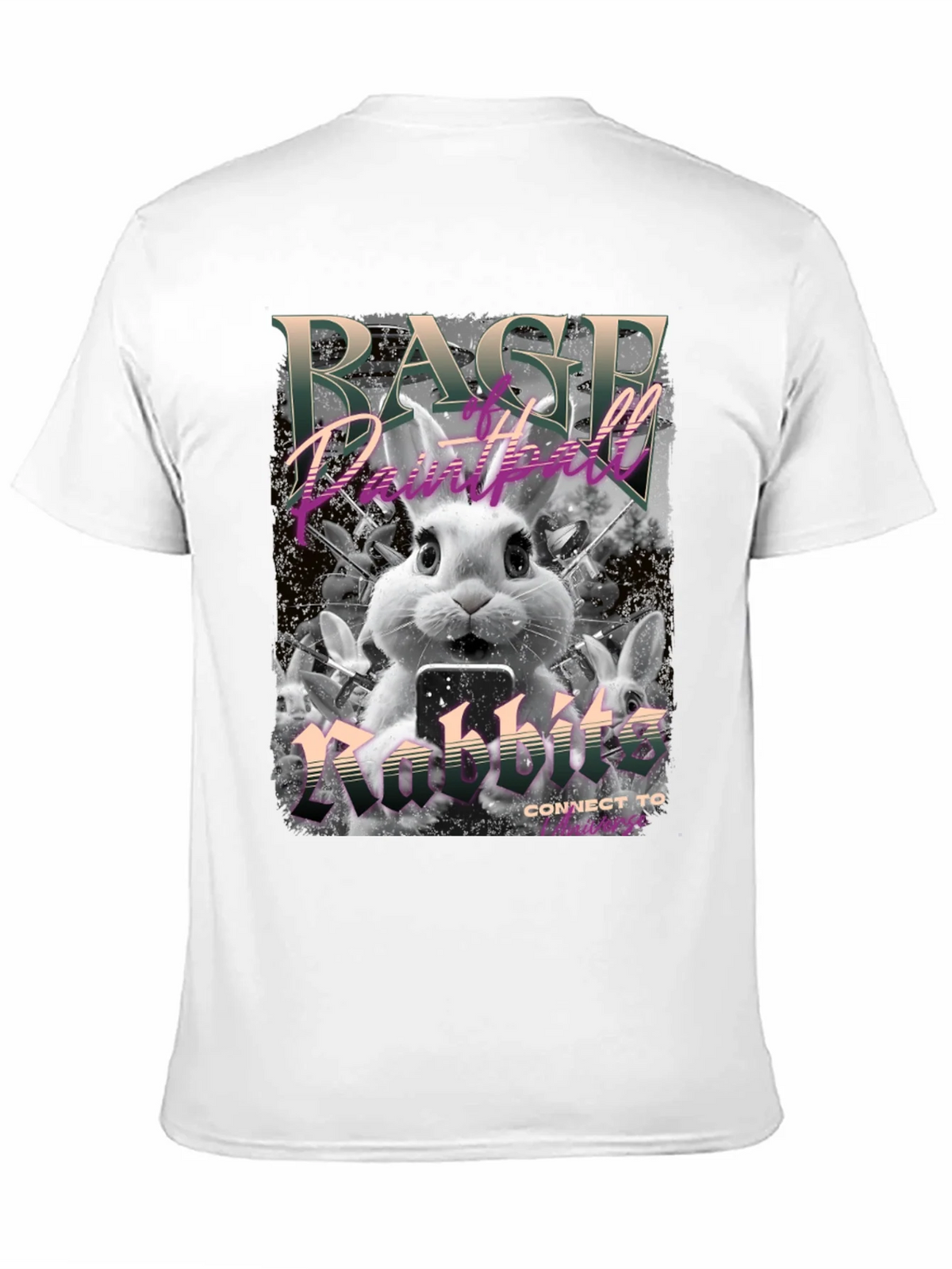 Rage Paintball Rabbit T-Shirt - Funny Bunny Design product image 8